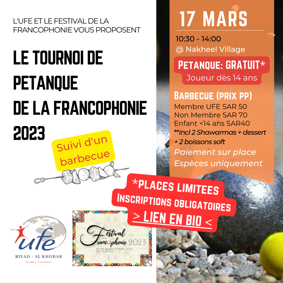 Tournoi de Pétanque - Mars 2023